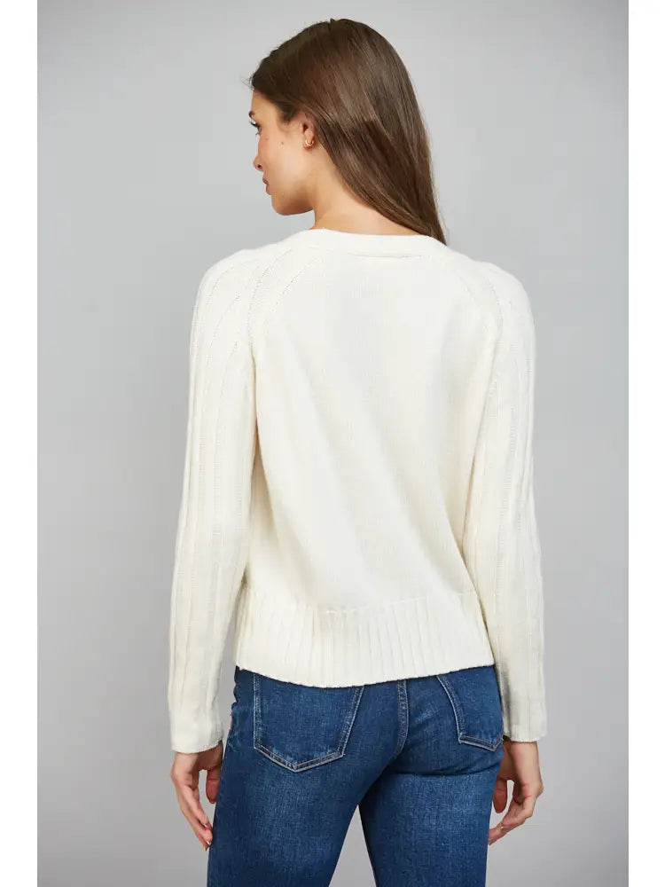 CASHMERE BLEND CARDIGAN