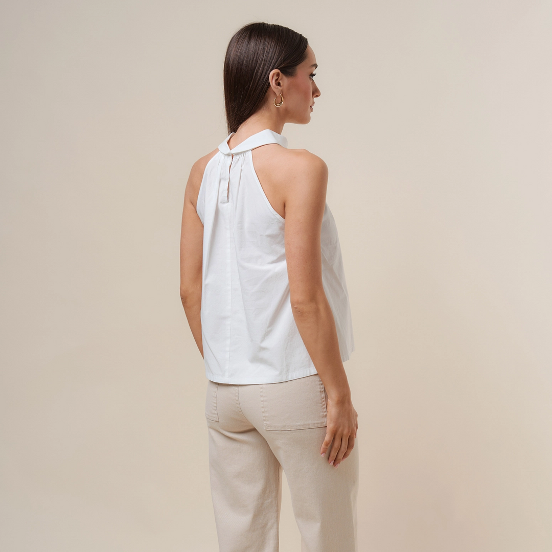 HALTER NECK BLOUSE TOP