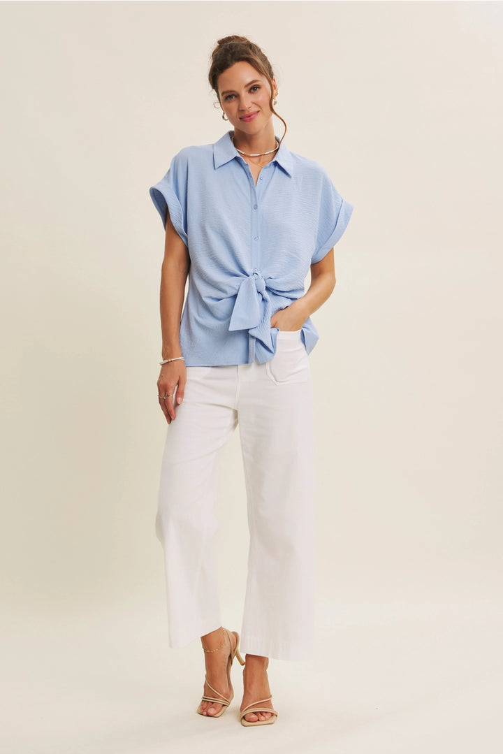 STRETCHY ANKLE PANTS WITH POCKETS