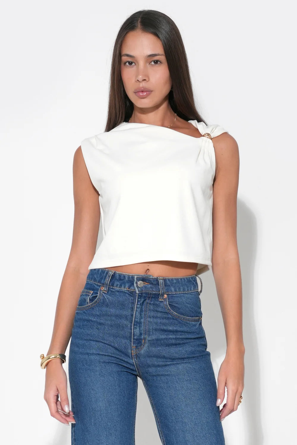DELILAH ASYMMETRIC NECK TOP