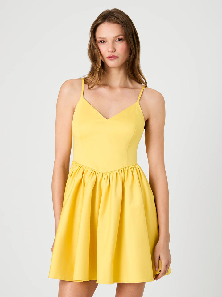 LILAH STRETCH COTTON BALLERINA DRESS