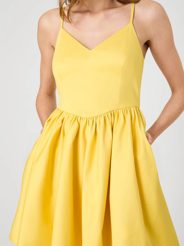 LILAH STRETCH COTTON BALLERINA DRESS