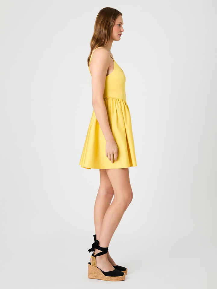 LILAH STRETCH COTTON BALLERINA DRESS