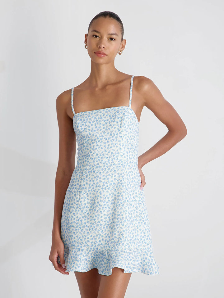 WHISPER STACEY FLEUR FRILL HEM DRESS
