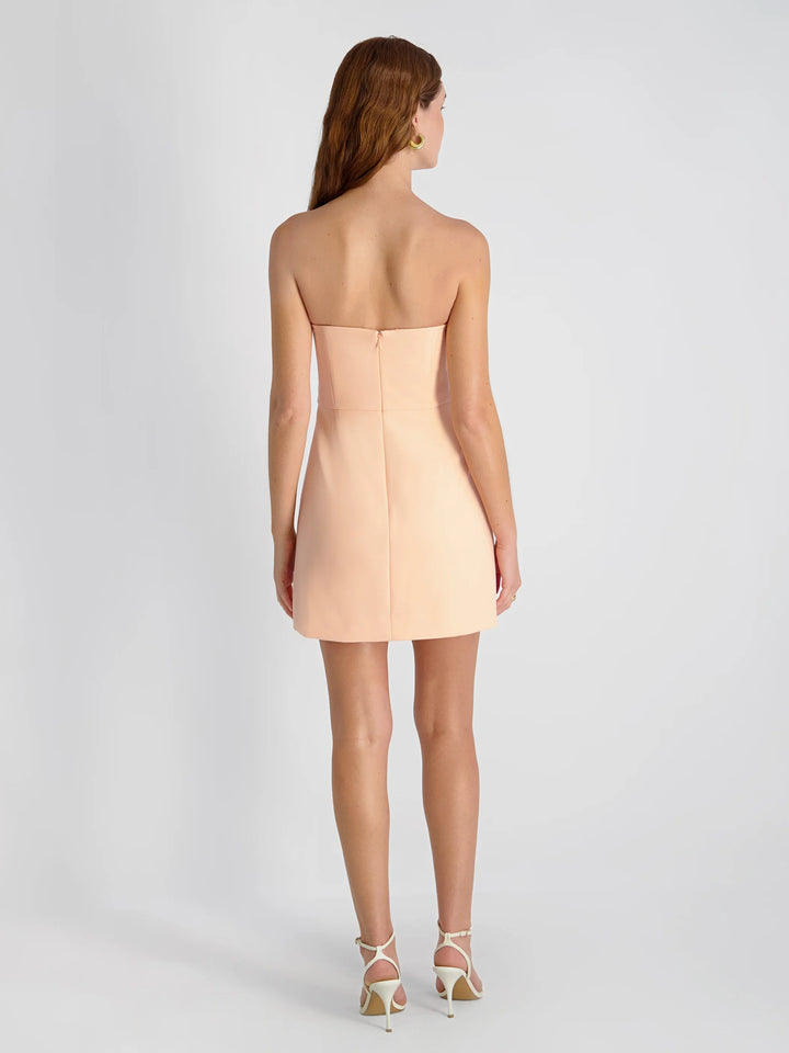 WHISPER STRAPLESS SLIT MINI DRESS