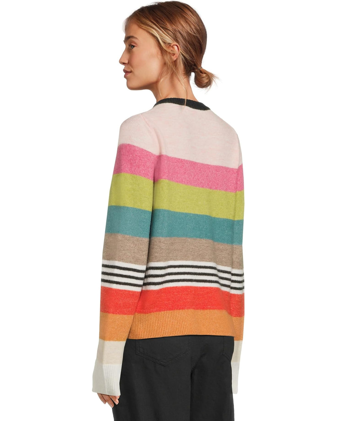 IRENE STRIPE CREW NECK PULLOVER