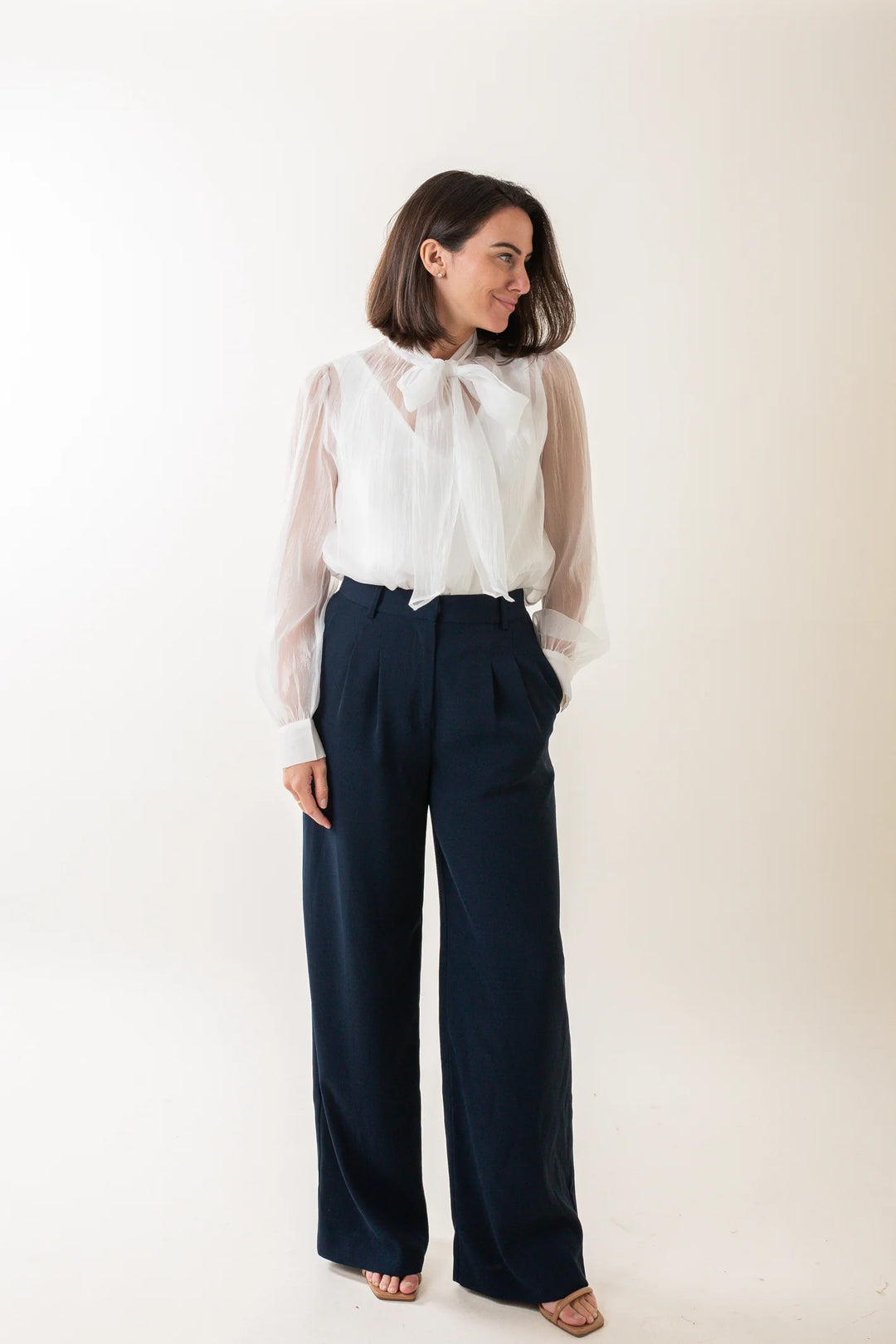 NATASIA SHEER BLOUSE