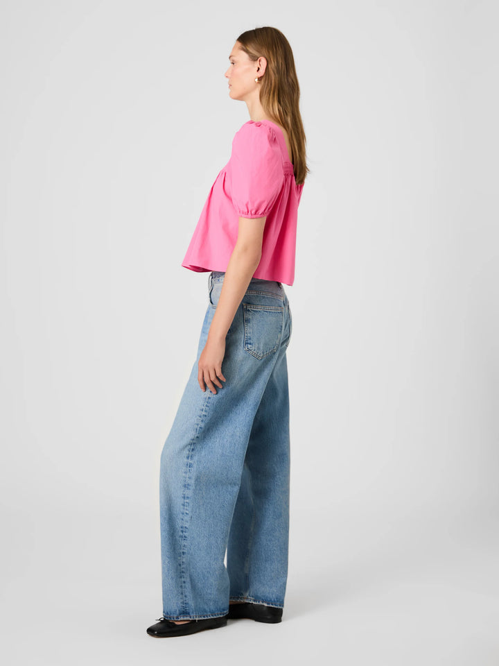 CAMBRIA COTTON PUFF SLEEVE TOP