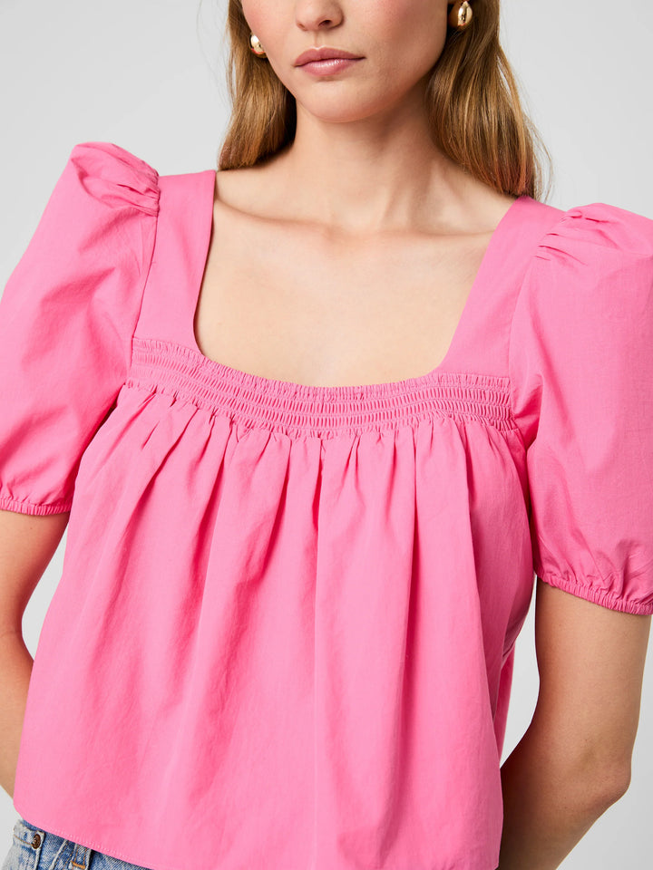 CAMBRIA COTTON PUFF SLEEVE TOP