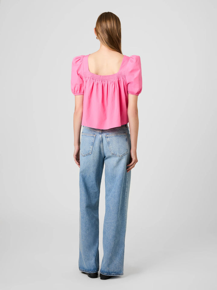 CAMBRIA COTTON PUFF SLEEVE TOP
