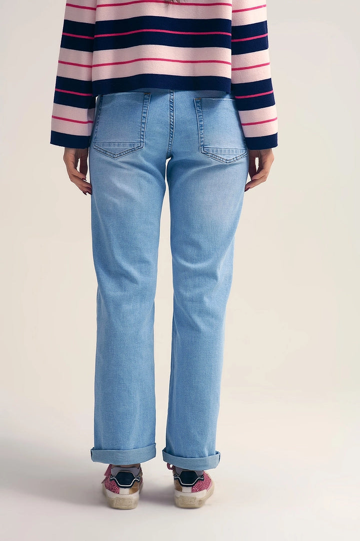 STRAIGHT-LEG JEANS