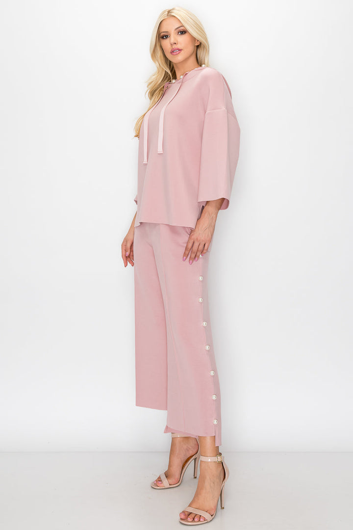 Farrah French Scuba Pearl Pant