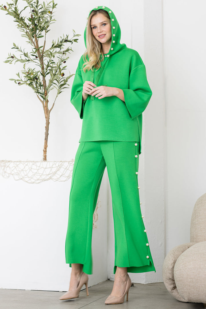 Farrah French Scuba Pearl Pant