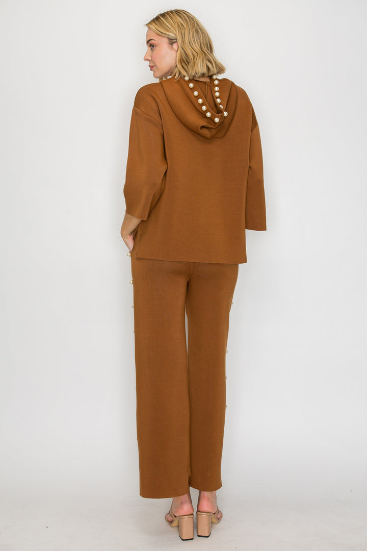 Farrah French Scuba Pearl Pant