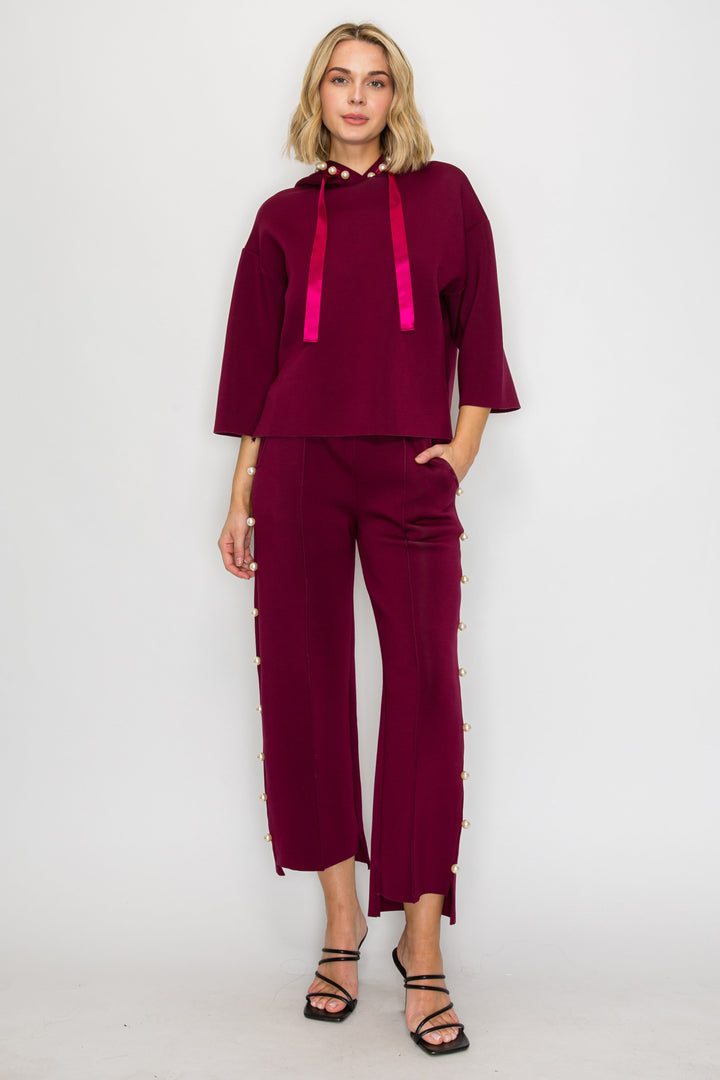 Farrah French Scuba Pearl Pant