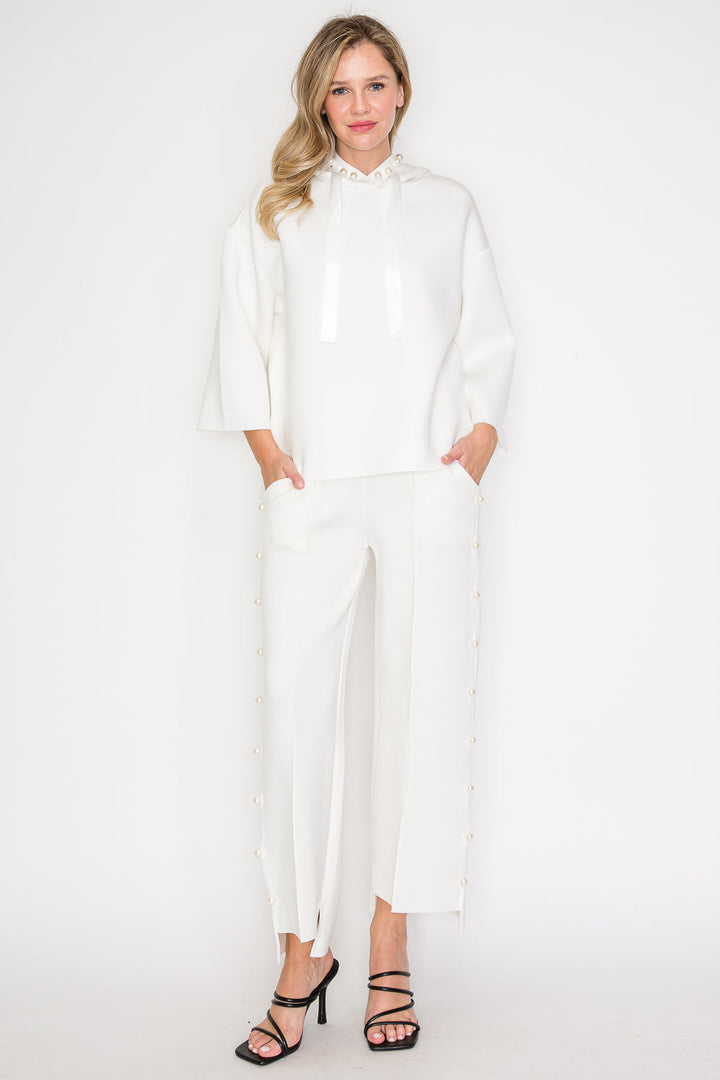 Farrah French Scuba Pearl Pant