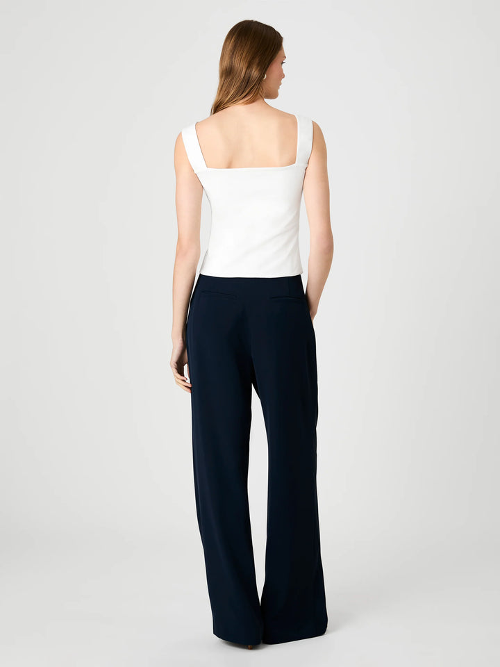 MAISIE JERSEY KNIT RUCHED FRONT TANK