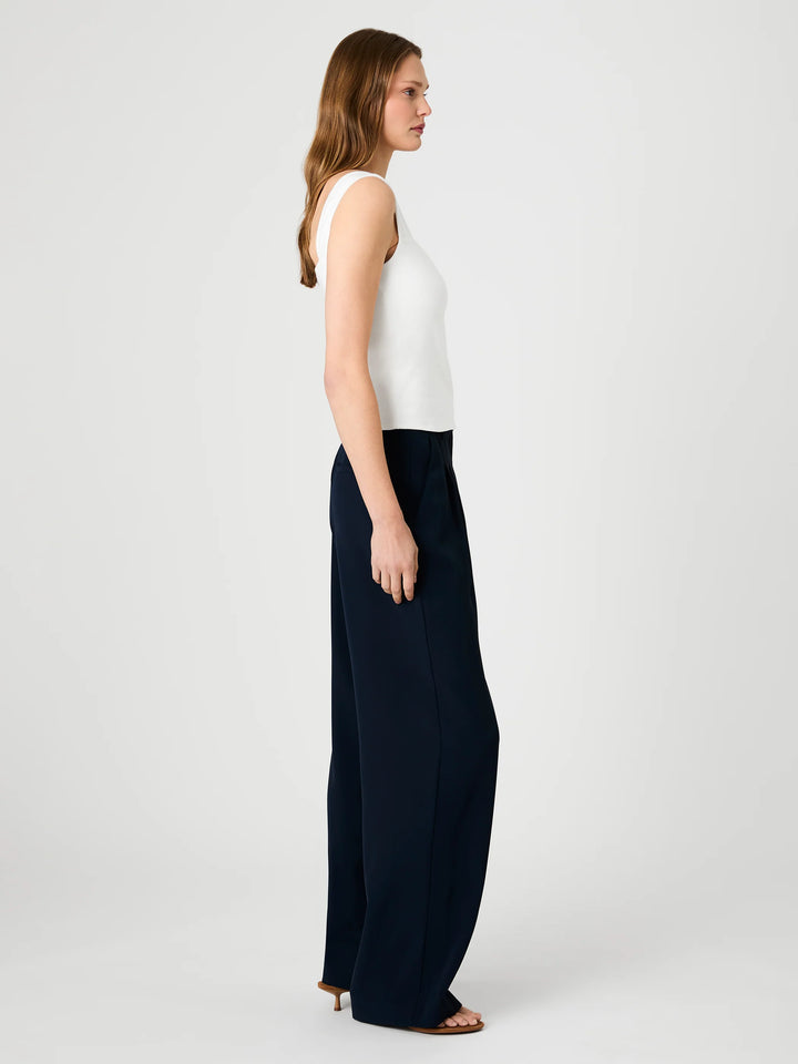 MAISIE JERSEY KNIT RUCHED FRONT TANK