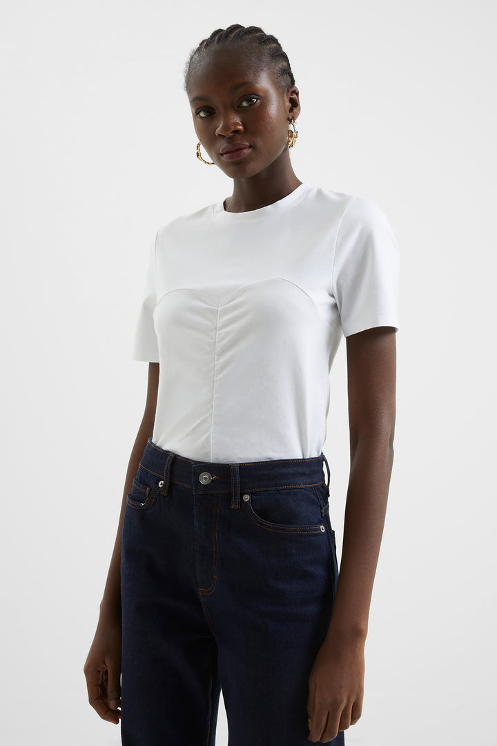 RUCHED SHORT SLEEVE TOP