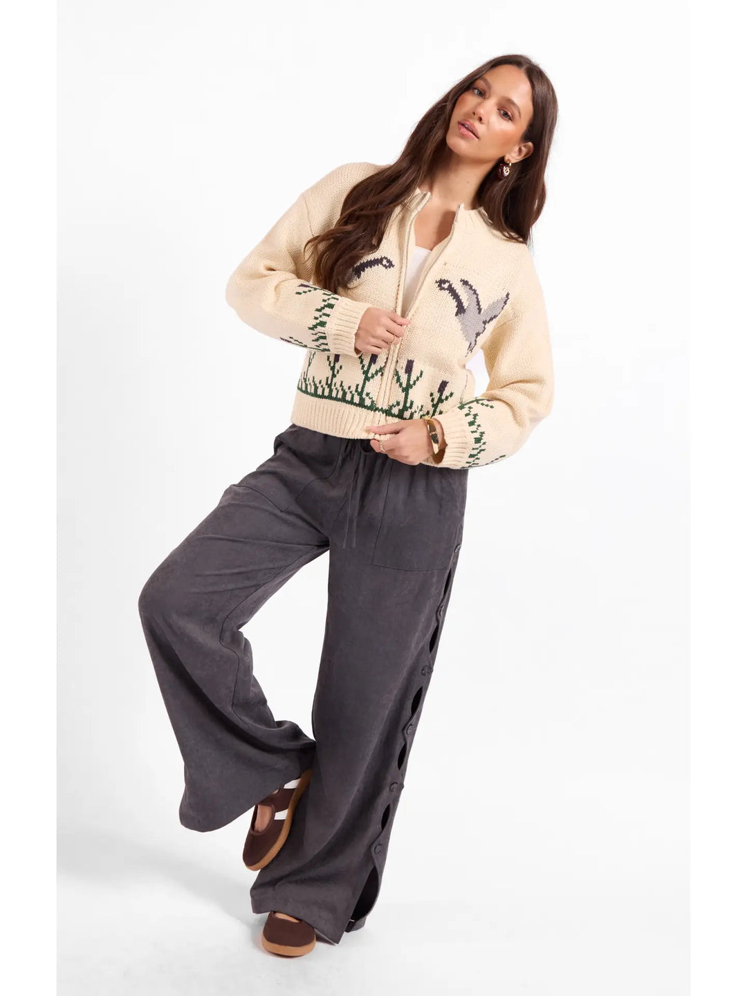 SONGBIRD ZIP SWEATER