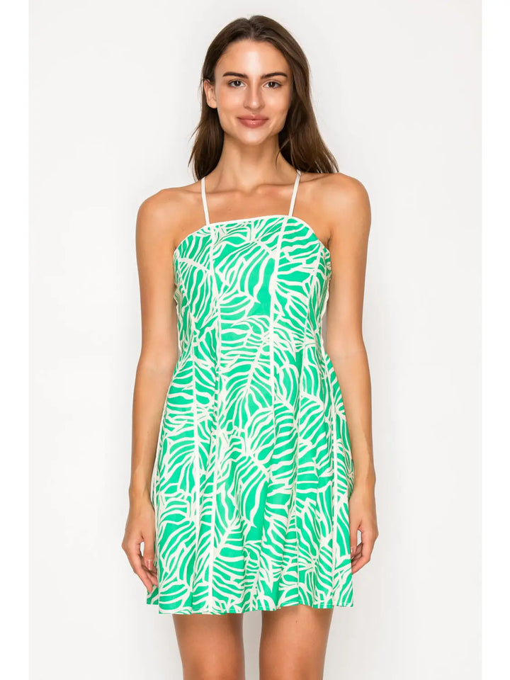 VERDE PALMS MINI DRESS