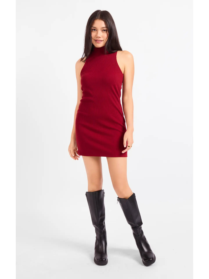 ARCHIVIST MOCK NECK MINI DRESS