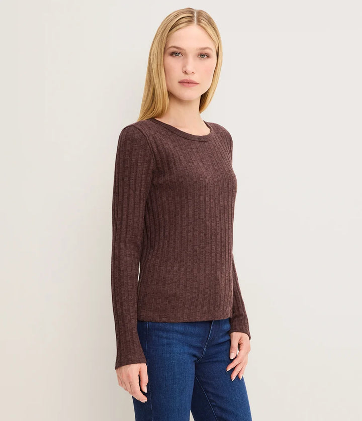MIREYA LONG SLEEVE CREW TEE