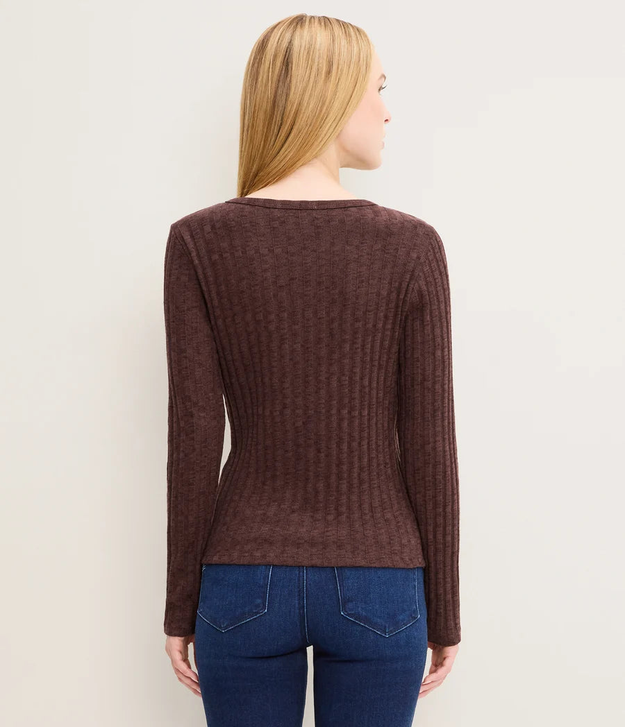 MIREYA LONG SLEEVE CREW TEE