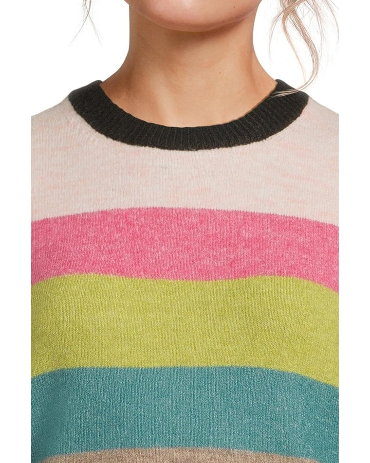 IRENE STRIPE CREW NECK PULLOVER