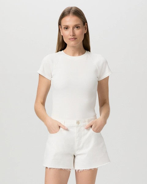 Dylan Short W/ Raw Hem - Tonal Ecru