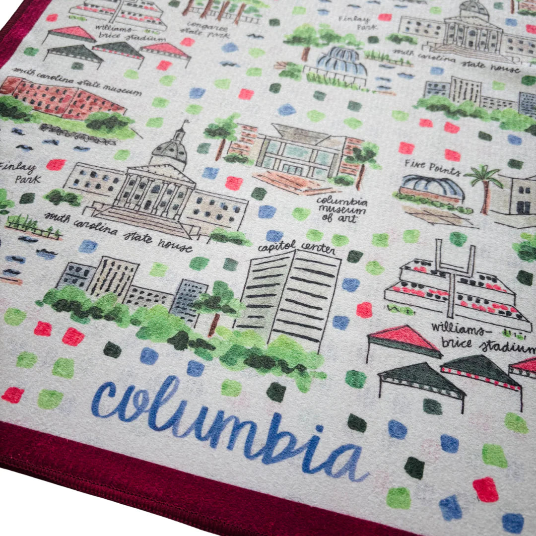 COLUMBIA, SC TEA TOWEL - DOUBLE SIDED
