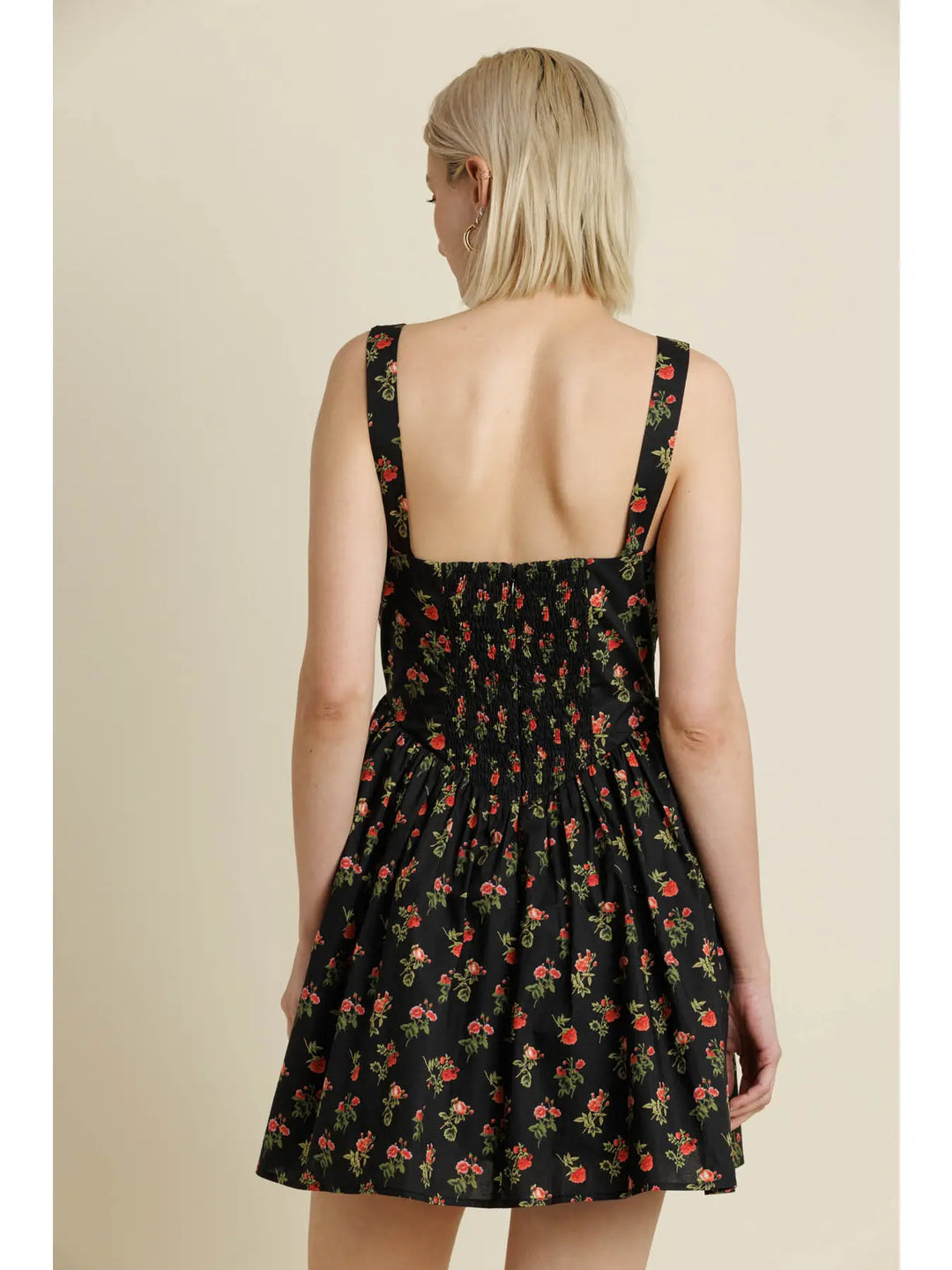 MINI DRESS WITH CORSET STYLE BODICE