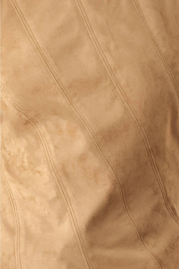 FAUX SUEDE TOP