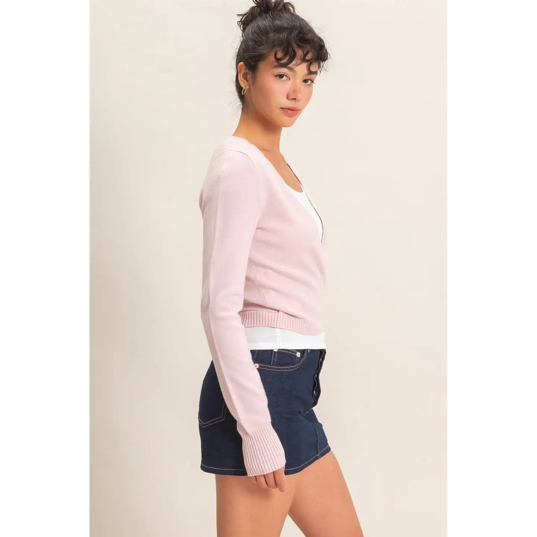WRAP KNIT CARDIGAN