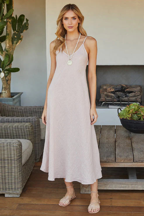 SILKY SLIP MAXI DRESS