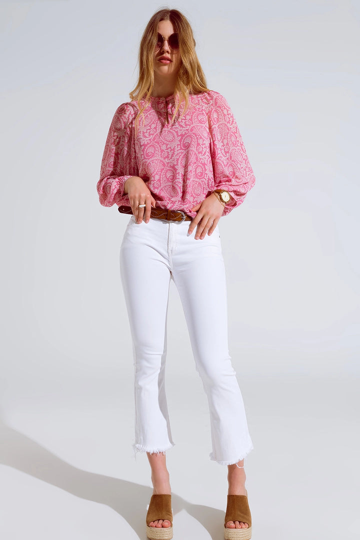 HIGH RISE BASIC FLARED JEANS