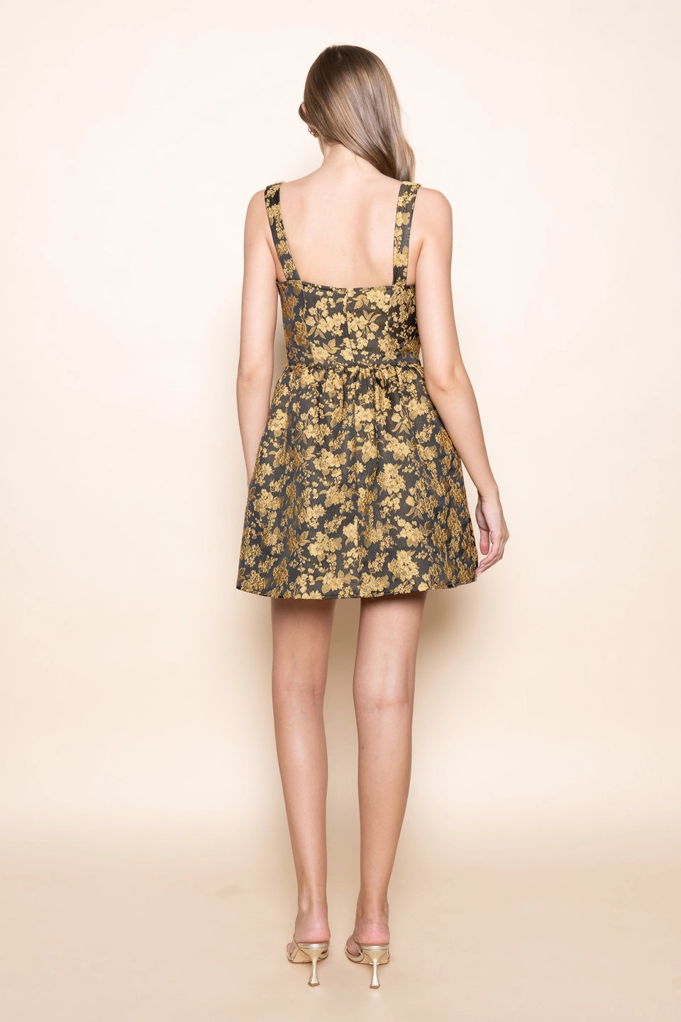 BASQUE WAIST MINI DRESS