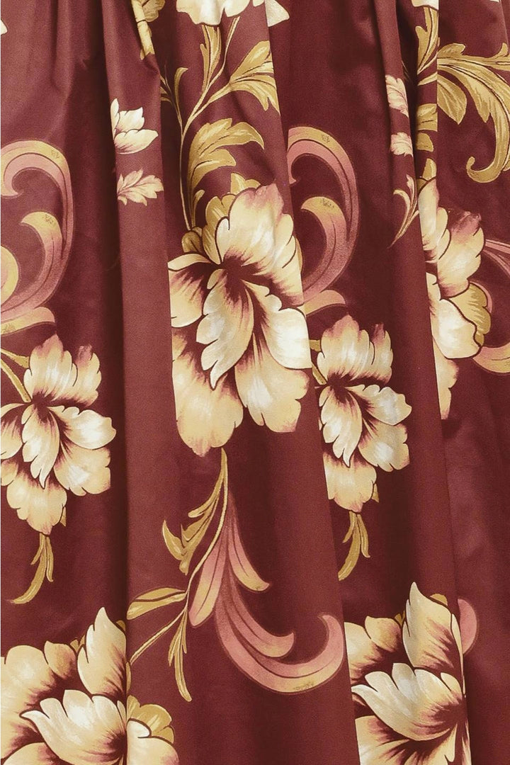 PRINTED WOVEN MIDI DRESS