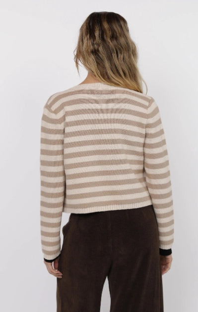 DAPHNE LONG SLEEVE STRIPE CARDIGAN