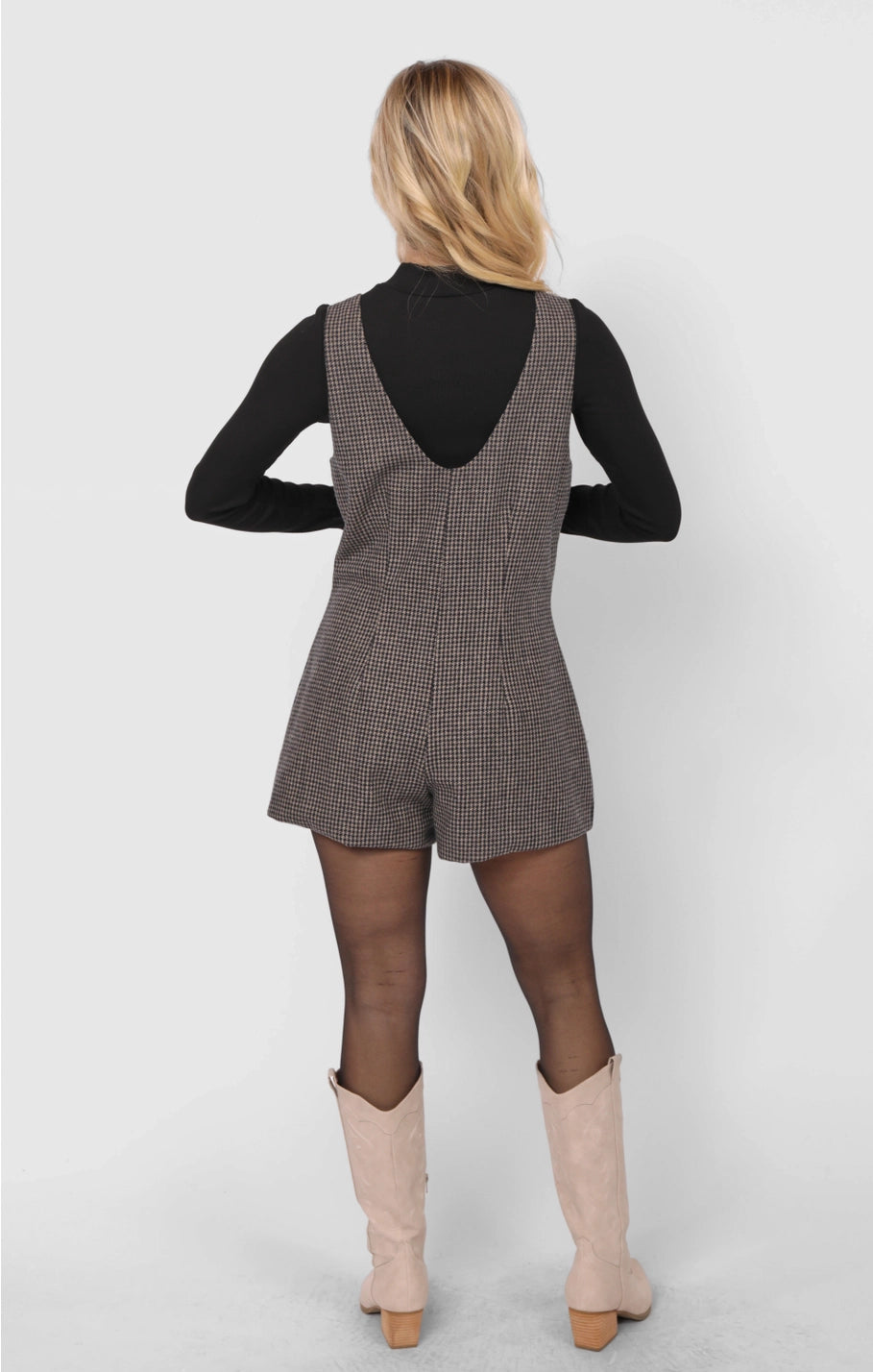 OUTTA HERE OFFICER BUTTONS ROMPER