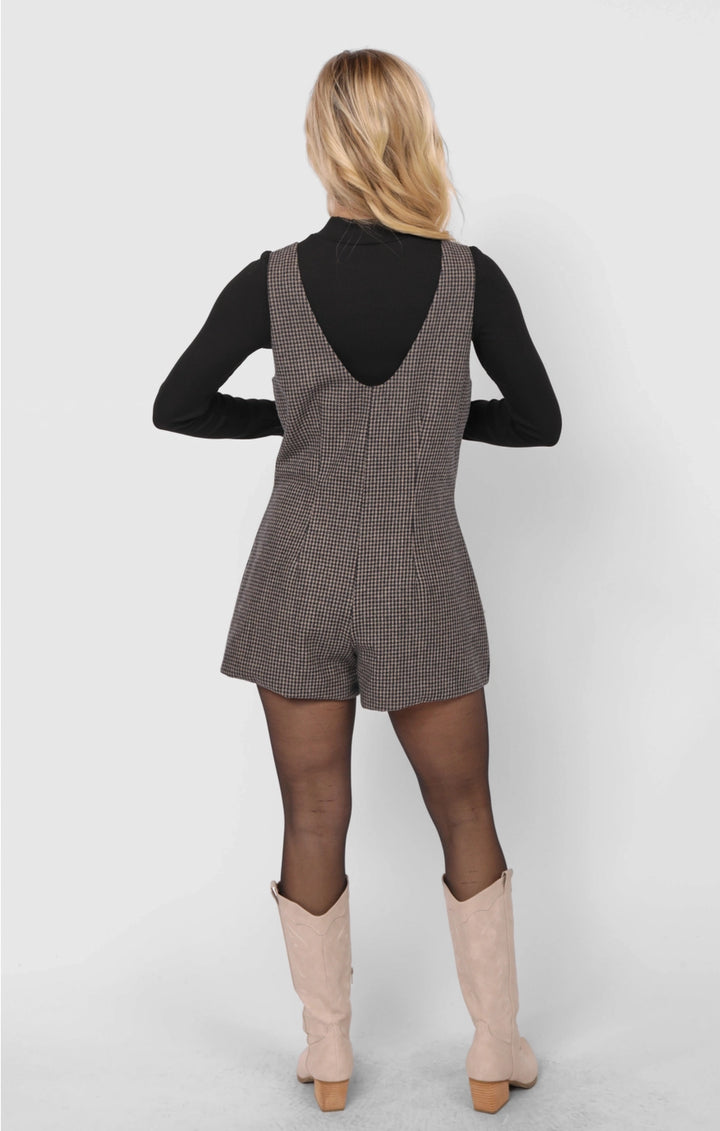 OUTTA HERE OFFICER BUTTONS ROMPER