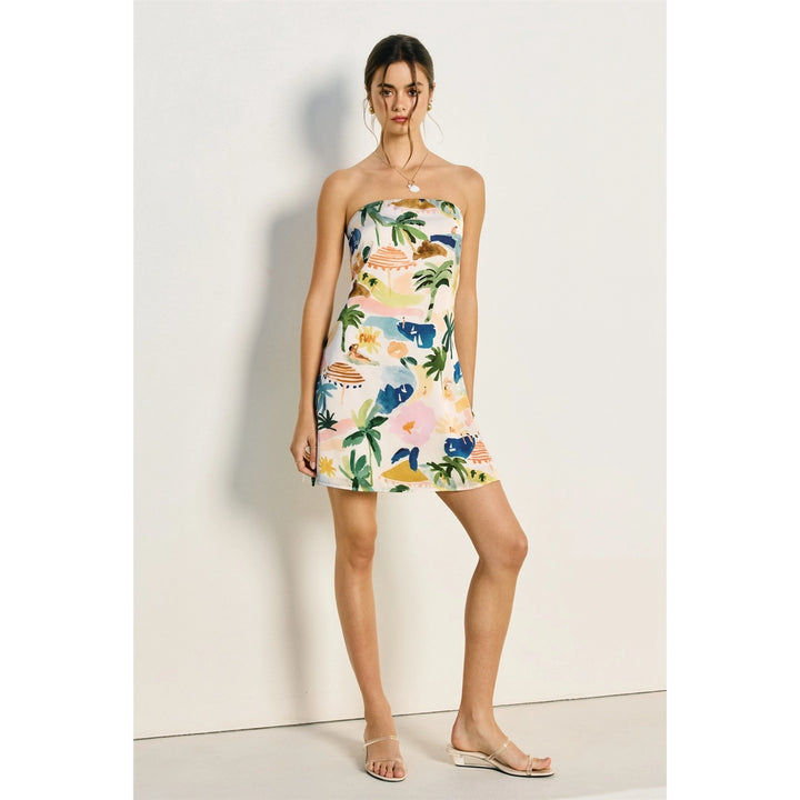 ISLA BONITA STRAPLESS BACK DETAIL MINI DRESS