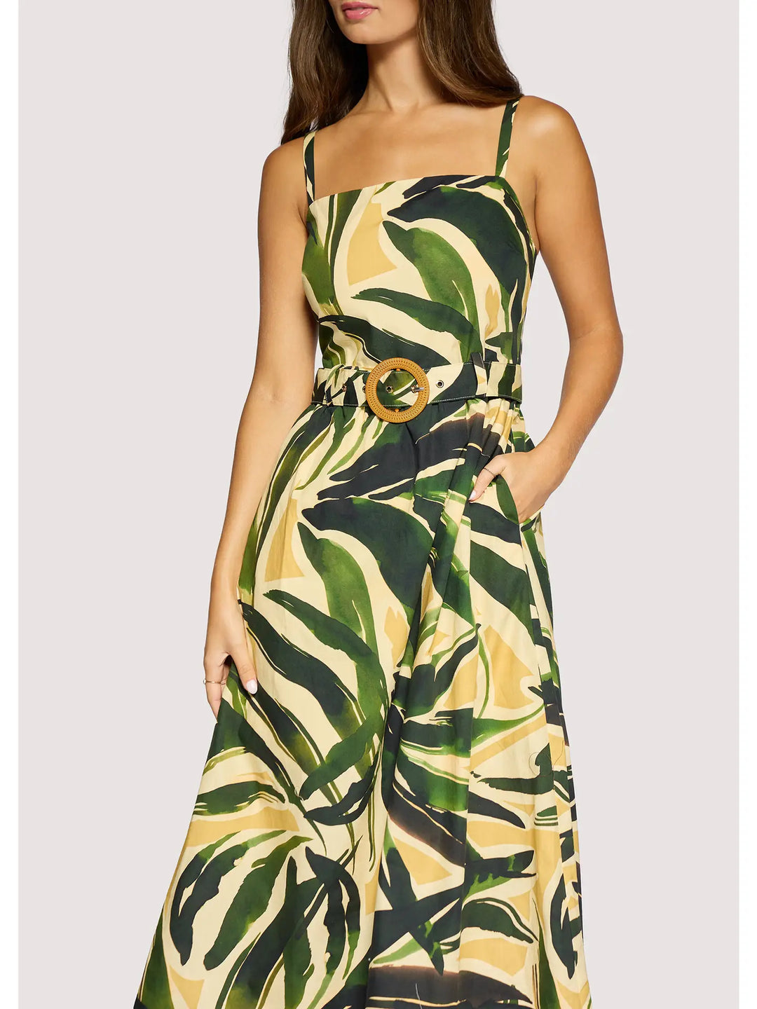 PALM SERENADE MIDI DRESS