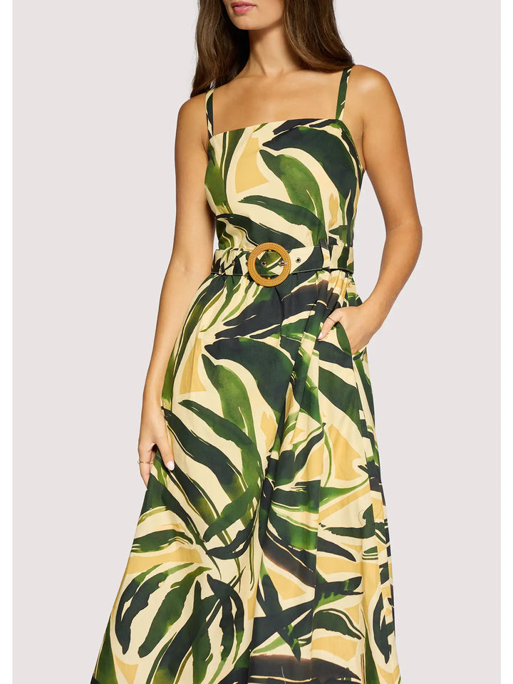 PALM SERENADE MIDI DRESS