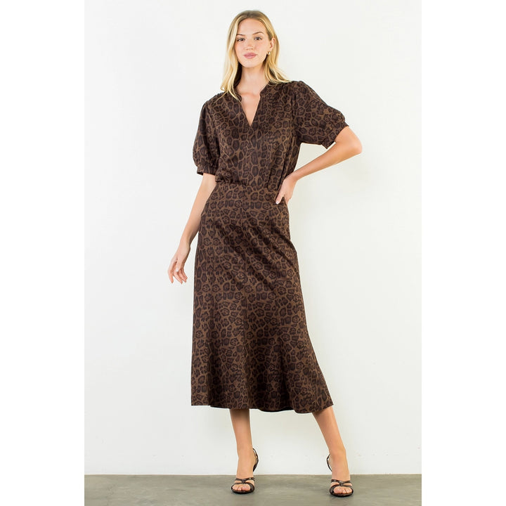 LONG ANIMAL PRINT SKIRT