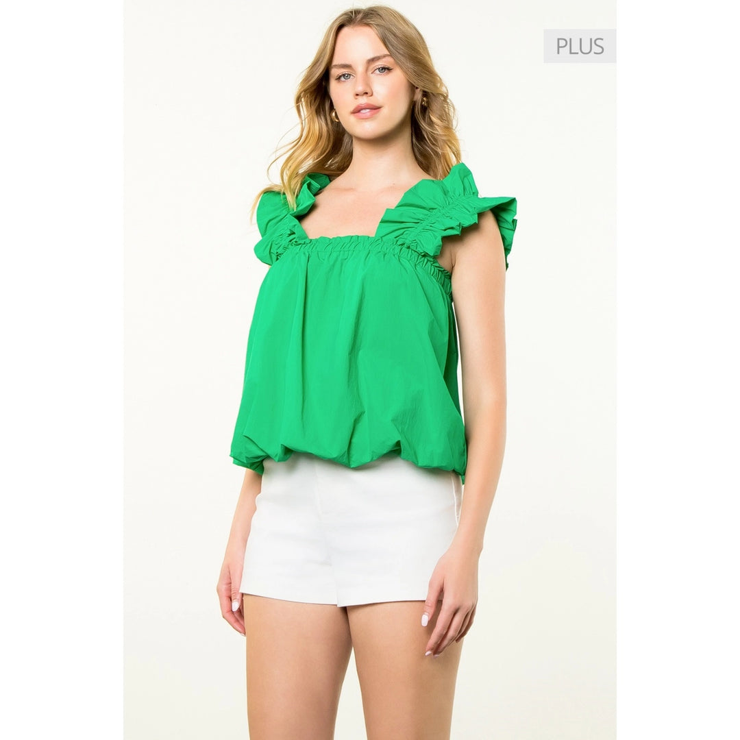 FLORAL PRINT BUBBLE TOP