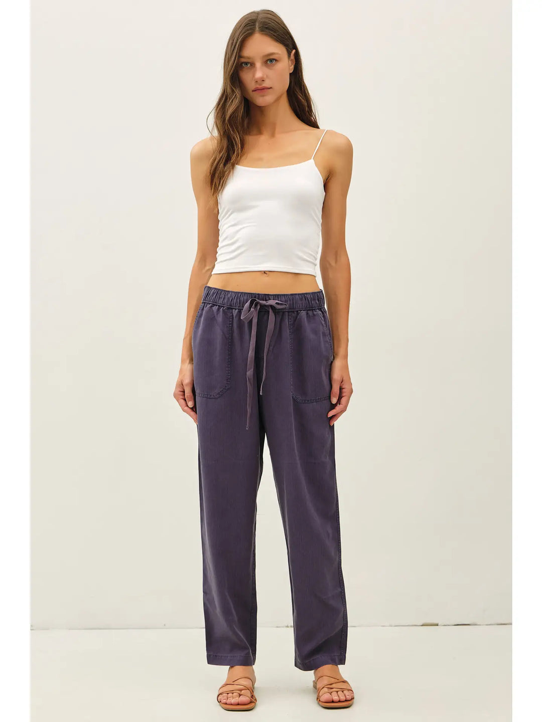 TENCEL TAPERED PANTS
