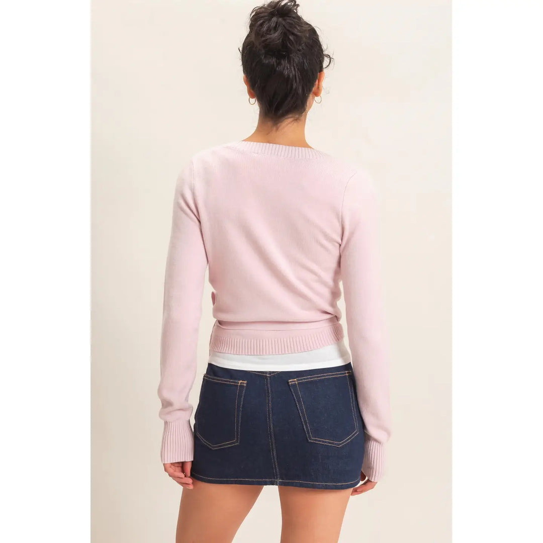 WRAP KNIT CARDIGAN
