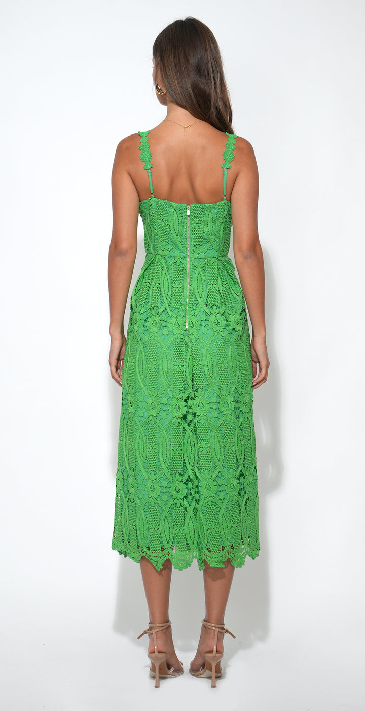 Alice Strap Lace Midi Dress