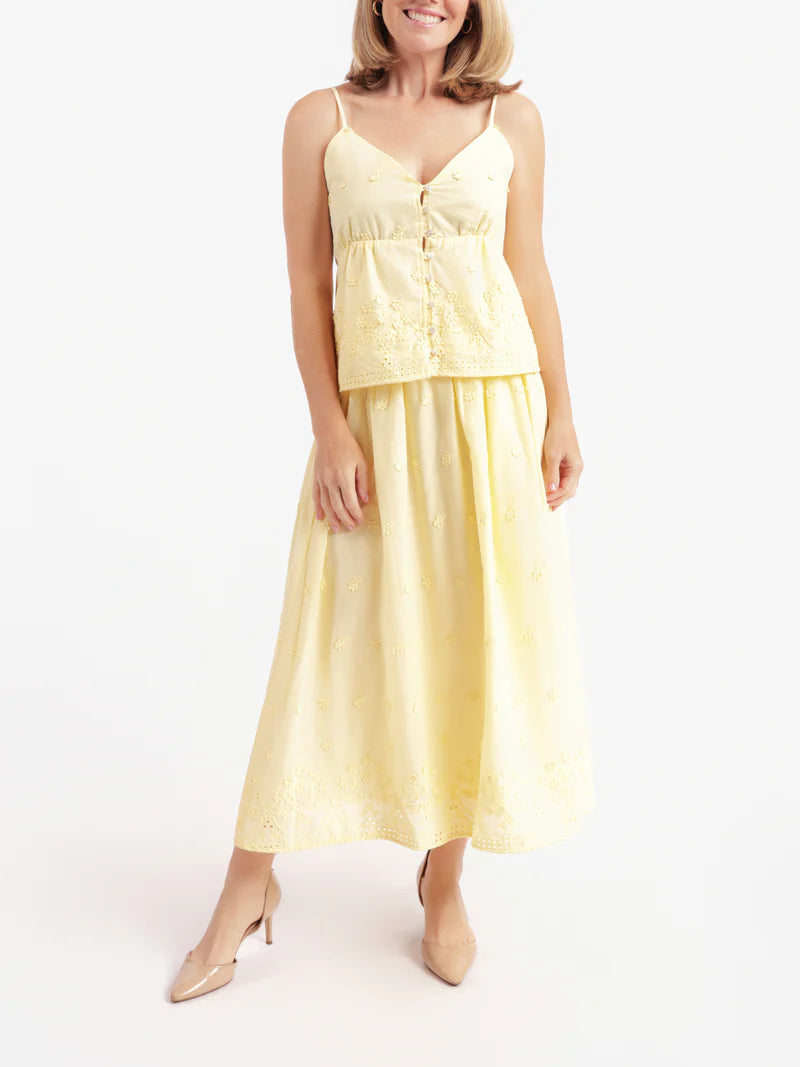 BEACHGLASS EMBROIDERED TANK